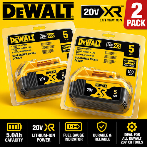 Dewalt dcb205 20v 5 0ah - xr, 5.0ah